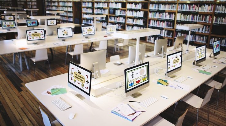 e library