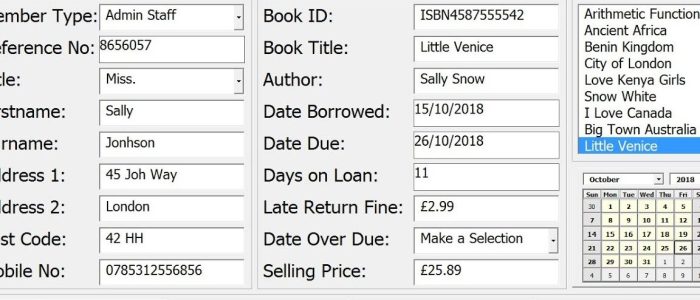 excel library