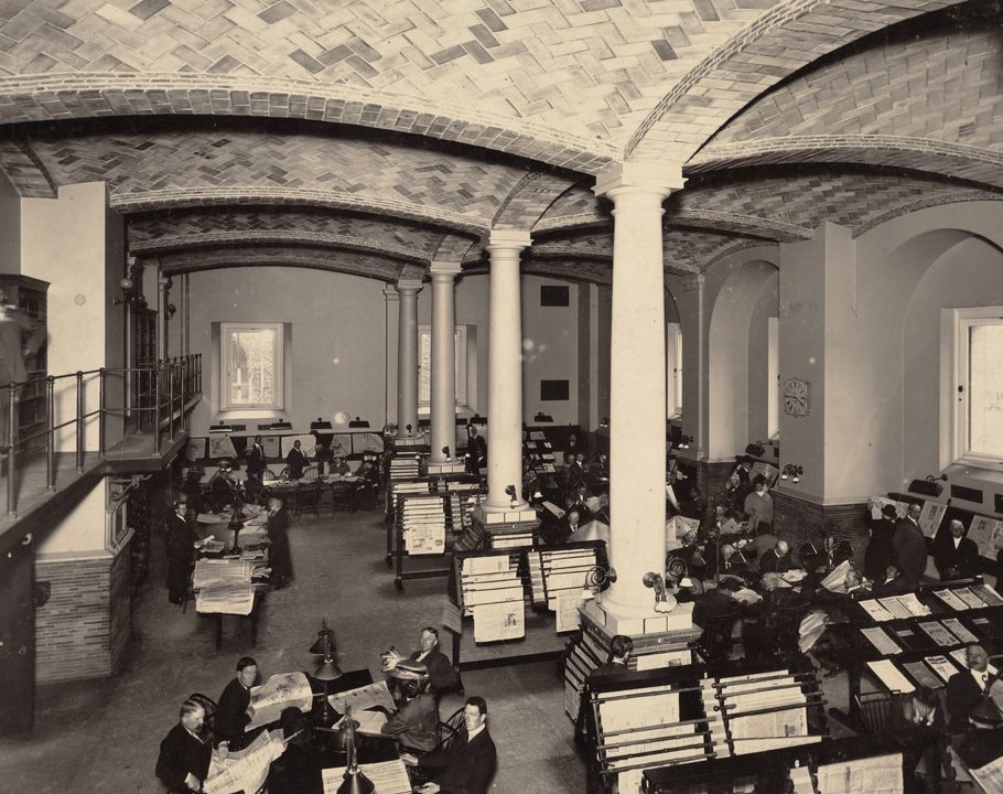 newspaper reading room at bcscl 1